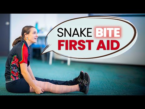 What to do if you're bitten by a snake! Snake Bite First Aid