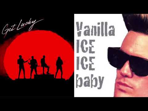 Get lucky vs. Ice Ice Baby (Mashup) - Daft Punk & Pharrell Williams, Vanilla Ice