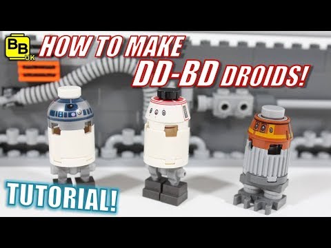 HOW TO MAKE A LEGO STAR WARS DD-BD DROID MINIFIGURE! Video