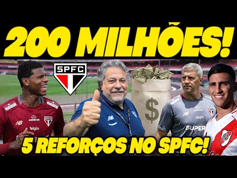 INJEÇÃO DE 200 MILHÕES EM CONTRATAÇÕES E A TORCIDA DO SÃO PAULO EM ESTADO DE EUFORIA TOTAL! 