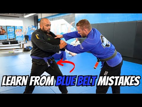 Black Belt Vs Blue Belt | BJJ Rolling Commentary