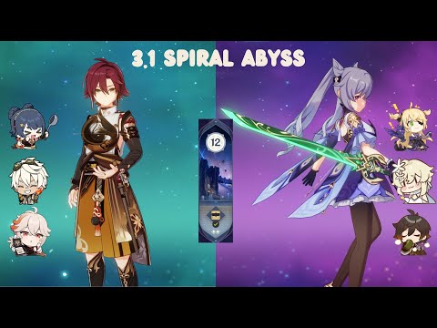C6 Heizou & C3 Keqing Aggravate || 3.1 Spiral Abyss Floor 12