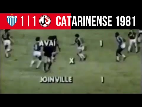 🔴 AVAÍ 1 X 1 JOINVILLE | CAMPEONATO CATARINENSE 1981 | ESTÁDIO ADOLFO KONDER FLORIANÓPOLIS