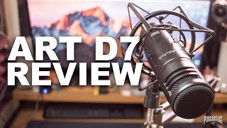Video thumbnail for Art D7 Large Diaphragm Dynamic Mic Review / Test by Podcastage