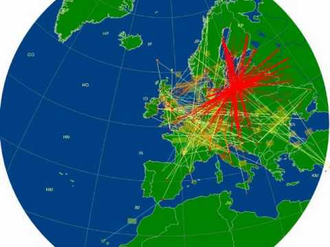 Sporadic-E amateur radio time-lapse 20.06.2010