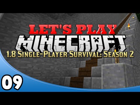 Minecraft 1.8 Single-Player Survival Season 2 - Ep. 9: The Grand Staircase