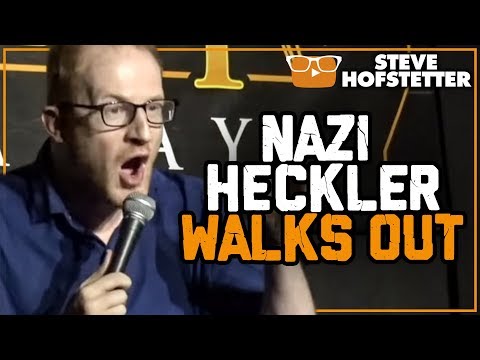Nazi Heckler Walks Out - Steve Hofstetter