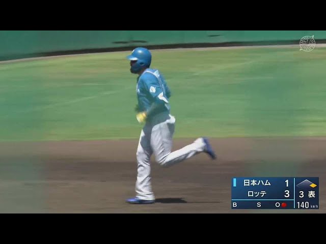 【ファーム】ファイターズ・ヌニエス レフトへ3号同点2ランホームラン!! 2022年6月2日 千葉ロッテマリーンズ 対 北海道日本ハムファイターズ