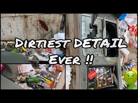 Complete Disaster Full Interior Car Detail Transformation! Deep Cleaning The Nastiest Car!! *MOLD*