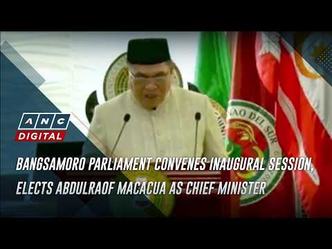 Bangsamoro Parliament convenes inaugural session, elects ...