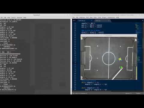 Video teste do controle do futebol de robôs categoria VSS - Red Dragons UFSCar