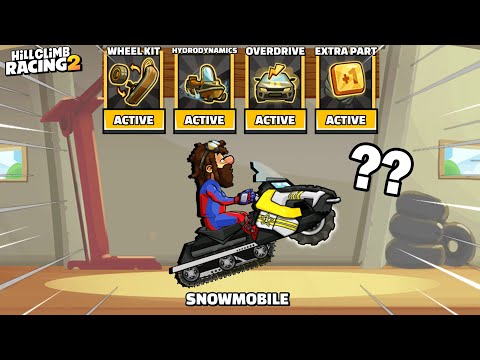 Hill Climb Racing 2 - NEW MASTERY VEHICLE SNOWMOBILE UNLOCKED WALKTHROUGH