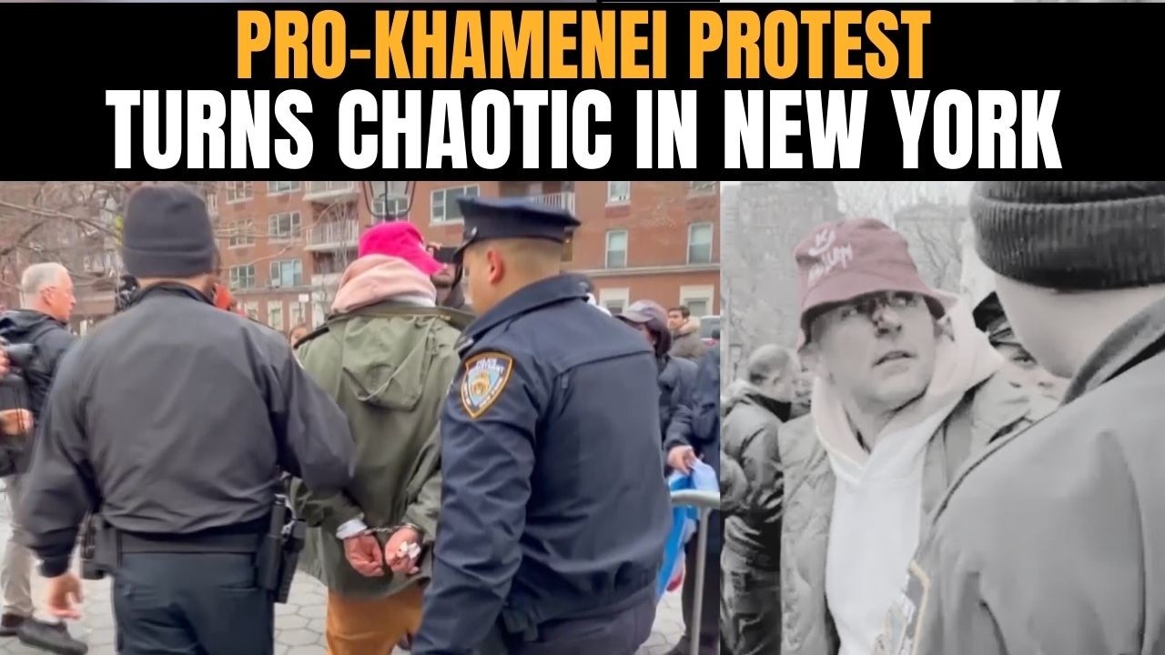 LIVE: Khamenei Memorial Turns Chaotic in New York | Protesters Clash Amid Protest in Support of Iran