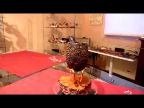 Pipa in radica classic bent sabbiata - www.paronellipipe.it