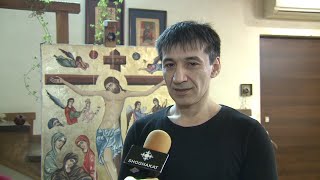 Շուշիի եկեղեցու վնասված և տարհանված սրբապատկերը հեղինակը վերականգնել է