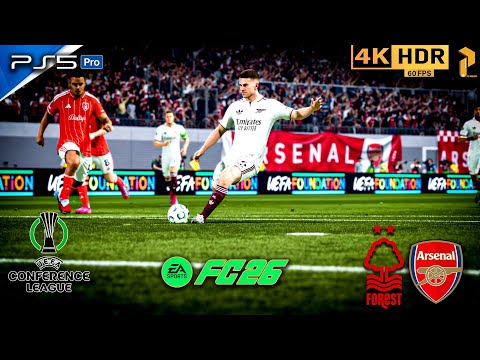 🏆 FC 26 PS5 Pro 4K Next-Gen Conference League Final ⚽ Nottingham vs Arsenal #fc26 #ps5 #4k #viral