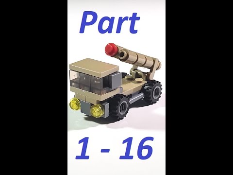 All 16 military vehicles made of building blocks | Speed Build Review