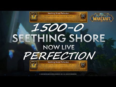 Seething Shore Perfection 1500-0 Achievment! Fury Warrior 13-0 w/glitch secret