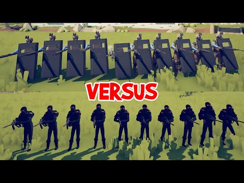 #shorts SWAT Shields vs Combine Soldiers / TABS Battle