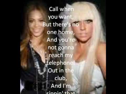 lady gaga telephone lyrics