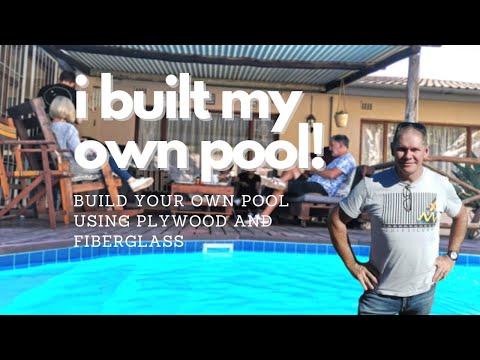 i built my own pool. Build your own plywood and fiberglass swimming pool
