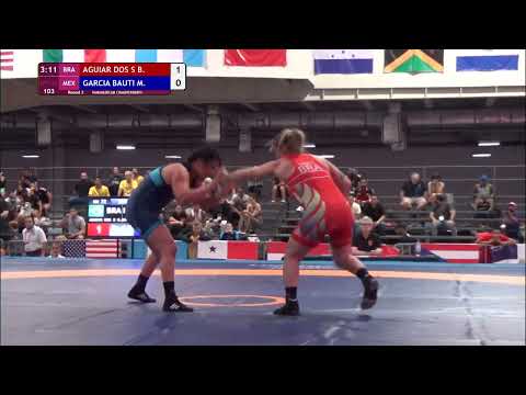 Round 2 WW - 72 kg: B. AGUIAR DOS S (BRA) v. M. GARCIA BAUTI (MEX)