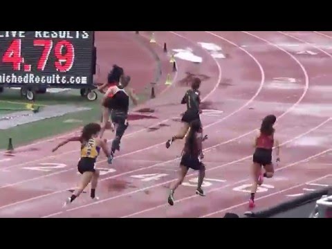 2016 Arcadia Invitational Girls 100m Hurdles Open Heat 4