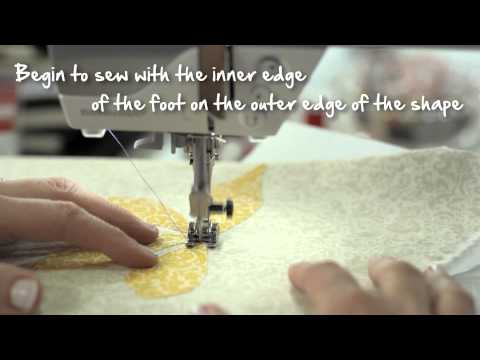9/10 BERNINA 530 and 550 QE: easy applique with blanket stitch