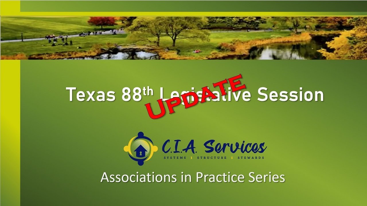 Texas 88th Legislative Session Update