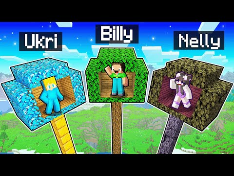 Ukri vs Nelly vs Billy BAUMHAUS  BATTLE in Minecraft!