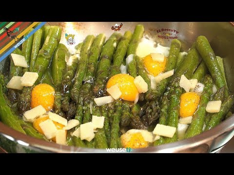 127 - Asparagi alla fiorentina...boni anche di mattina!(contorno buonissimo con verdura di stagione)