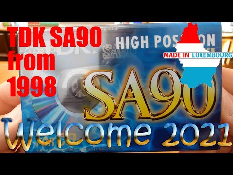 Welcome 2021: Unwrapping TDK SA90 from 1998 Made in Luxembourgh type II audio cassette!