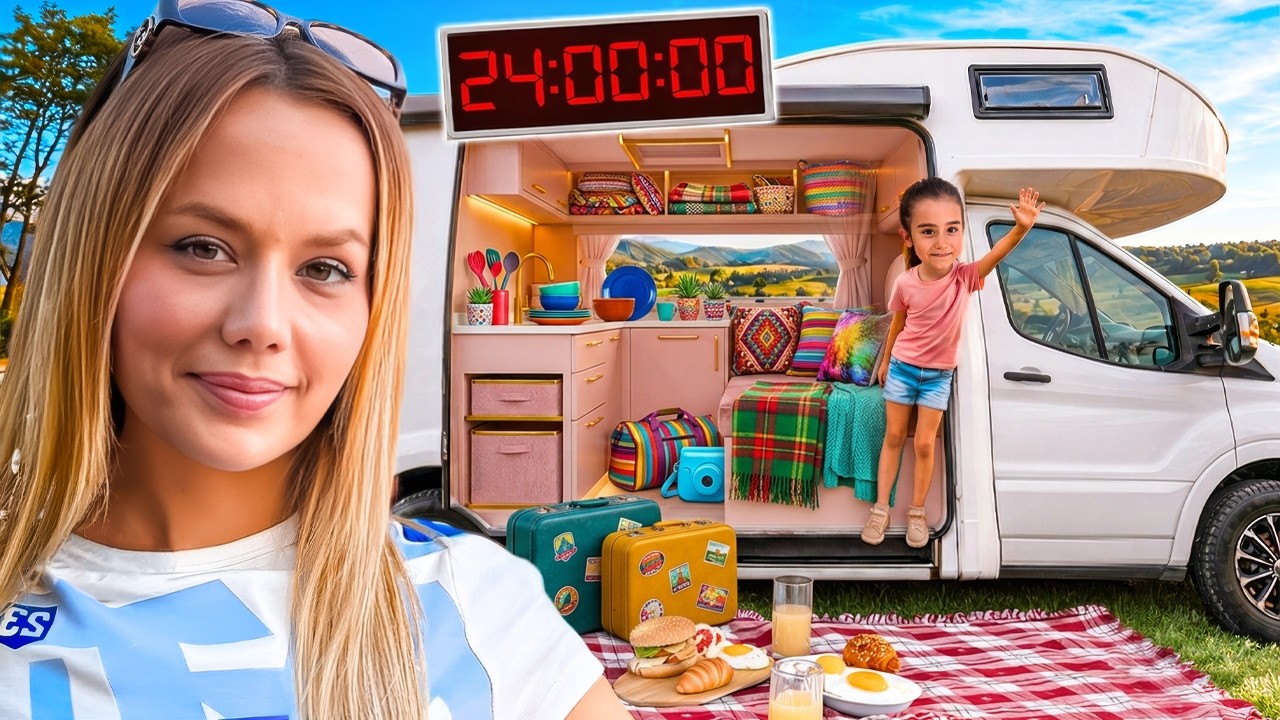 KARAVANDA 24 SAAT YAŞAMAK !? | Gamze Karta Öykü Karta