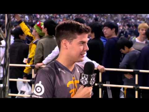 Fnatic xPeke talks about being on the grand stage and Royal Club vs Samsung White | S4 Worlds