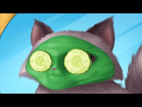 Cat Hair Salon Birthday Party Game | Tutu toons | Style and dress up cute kitties