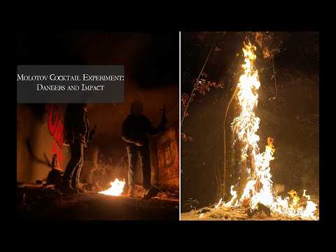 Molotov Cocktail in Slow Motion Compilation #1