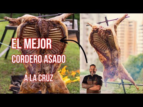 El mejor CORDERO ASADO a la cruz [Paso a paso] como hacer y preparar cordero al asador