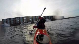 preview picture of video 'Kajak ved Frederikssund 29. december 2013 - First test of new GoPro. Version2'