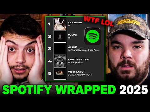 Reacting to 2025 SPOTIFY WRAPPED