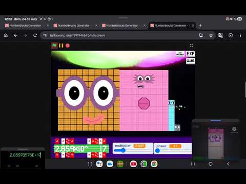 2^0 a 2^103 pero ahora en numberblocks generator