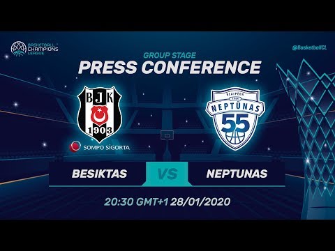 Besiktas Sompo Sigorta v Neptunas Klaipeda - Press Conference - Basketball Champions League 2019-20