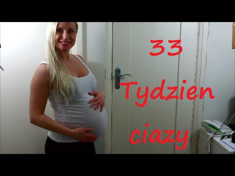 33 Tydzien ciazy-brzuch opadl, mdlosci, uderzenia goraca, hemoroidy