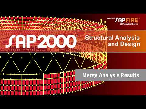 Merge Analysis Results trong SAP2000