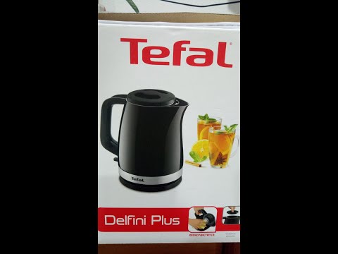 TEFAL | Virdulys | KO150F30 Delfini Vision | Electric | 2400 W | 1.5 L | Plastic | 360° rotational base | Juodas/Nerūdijantis plienas