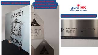 Nerezová cedule povinné publicity