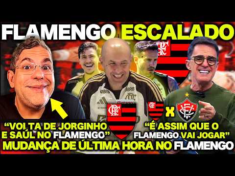 FLAMENGO ESTÁ ESCALADO! MUDANÇA de ÚLTIMA HORA no FLAMENGO ! FLAMENGO X VITÓRIA ! COPA DO BRASIL