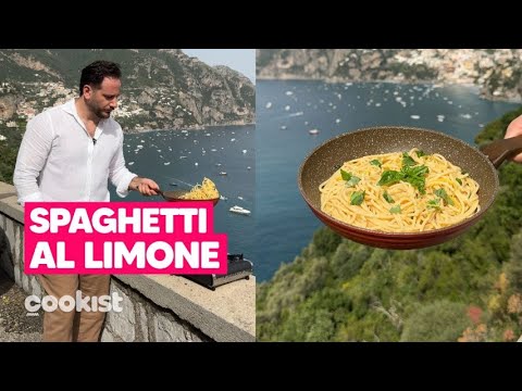 SPAGHETTI AL LIMONE: il primo FACILE E SAPORITO cucinato direttamente a POSITANO! 🍋