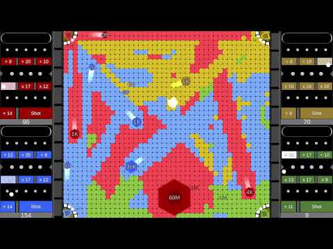 Multiply or Release X Territory War - 🖖4 Player #2 - Marble Race in Unity