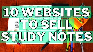 Best 10 Websites To Sell Study Notes \ Homework [Make Money Online As Student Selling Study Notes]
