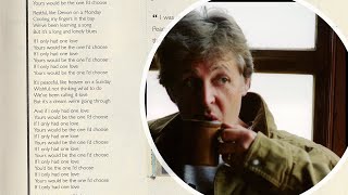 Paul McCartney talks about writing Heaven on a Sunday - Radio Broadcast 5 May 1997